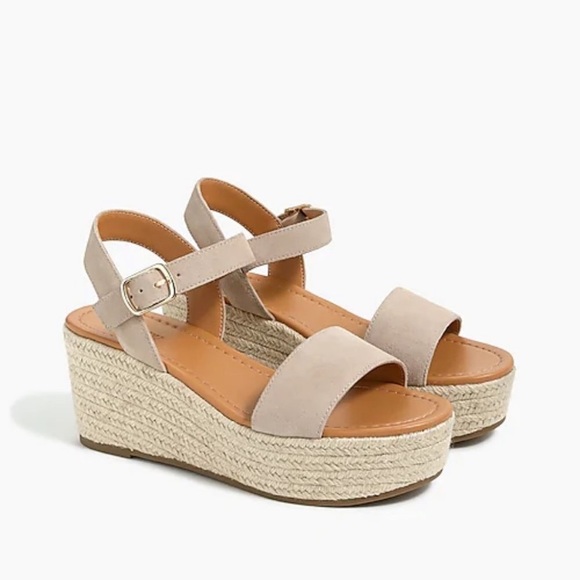 J. Crew Shoes - 🌞 J.Crew Suede Platform Espadrilles